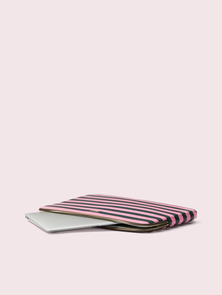 Kate Spade New York Stripe Universal Laptop Sleeve, Pink Multi