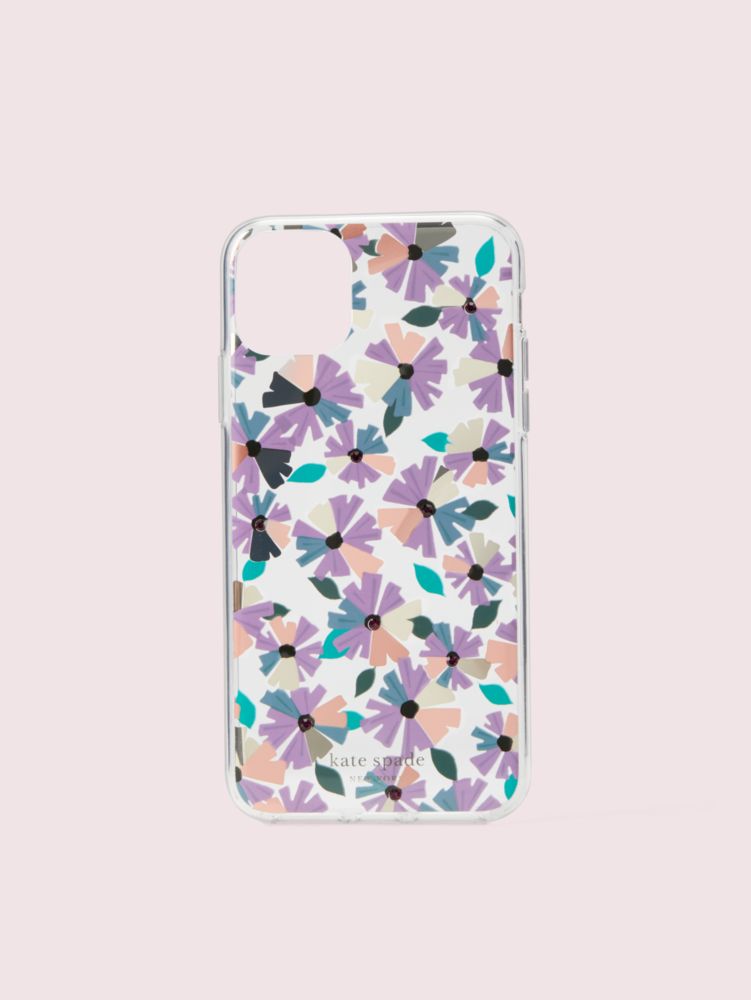 Jeweled Clear Floral Iphone 11 Pro Max Case | Kate Spade New York