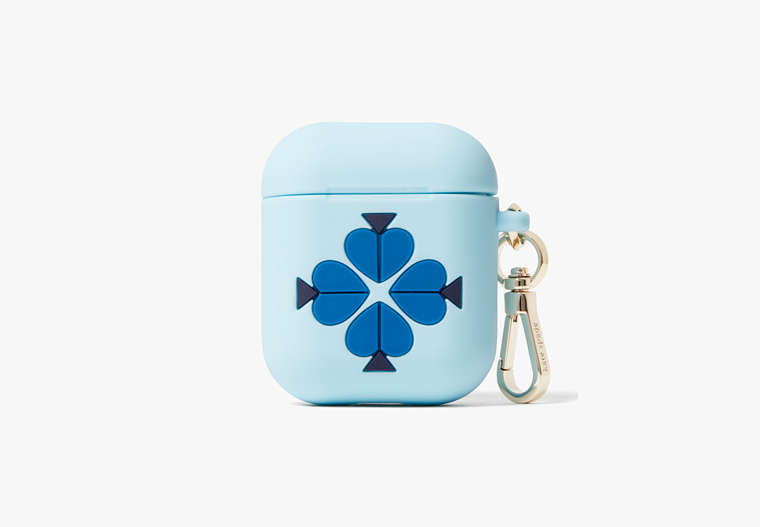 Spade Flower Silicone Airpods Case, Blue Multi, Product