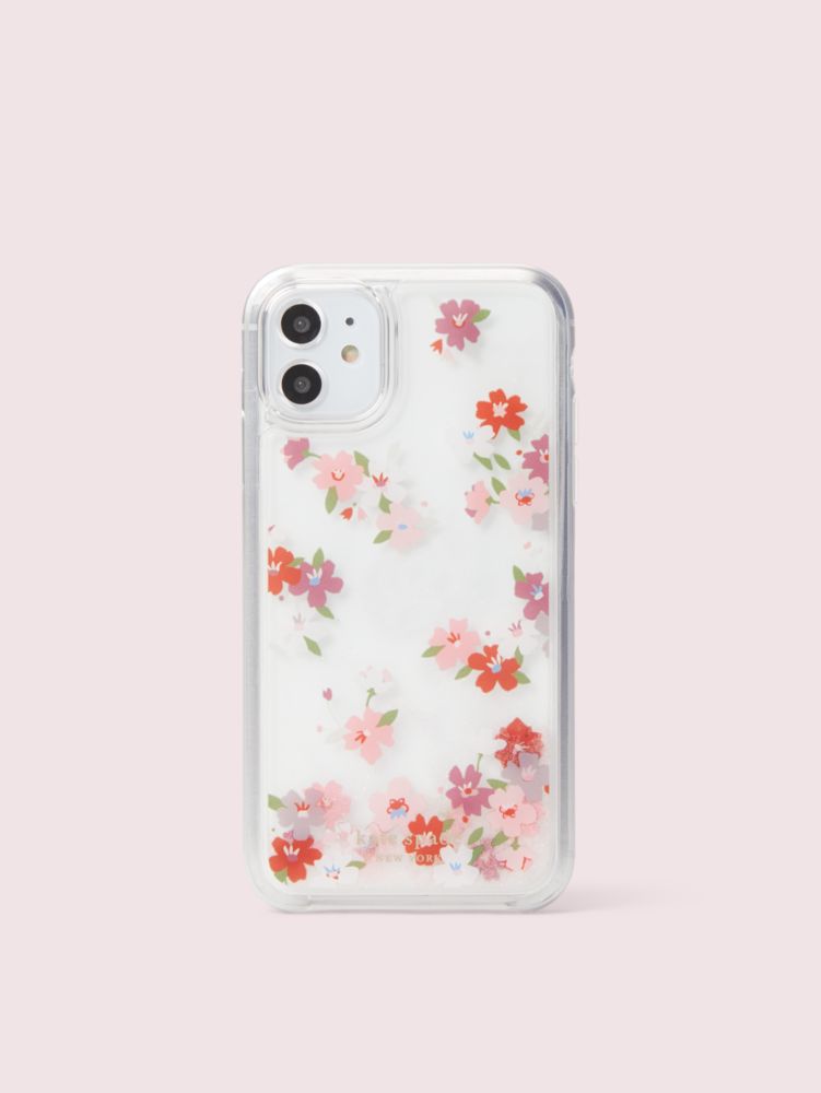 Cherry Blossom Liquid Glitter Iphone 11 Case Kate Spade UK