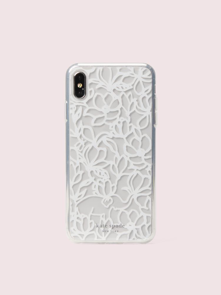 Women's clear multi scribble flora iphone xs max case | Kate Spade New York  NL