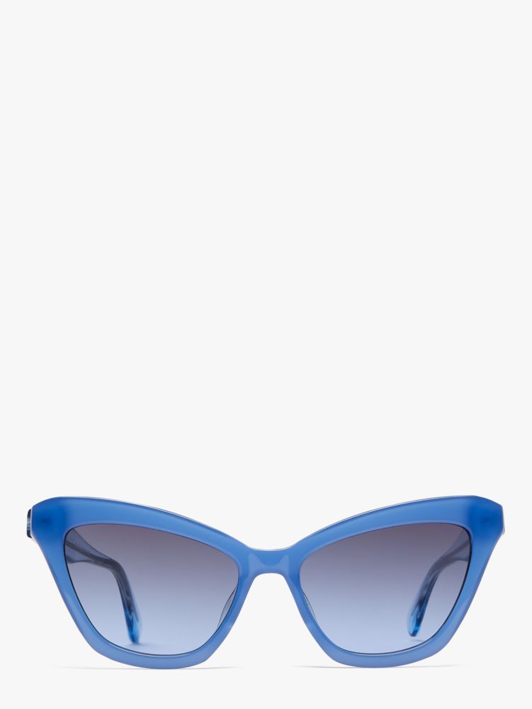Shop Kate Spade Amelie Sunglasses In Navy