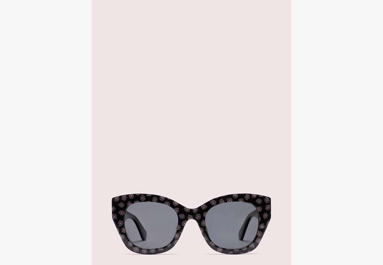 Jalena Polarized Sunglasses, Black/Cream/Gold, Product image number 0