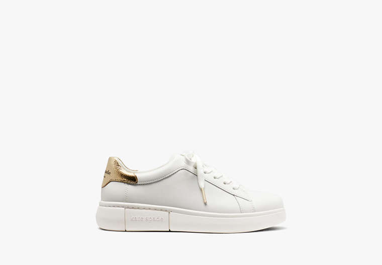 Lift Sneaker, Optic White/Pale Gold, Product