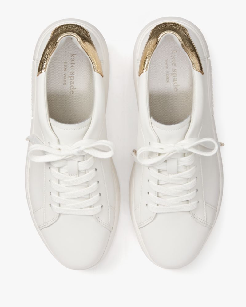 kate spade white leather sneakers