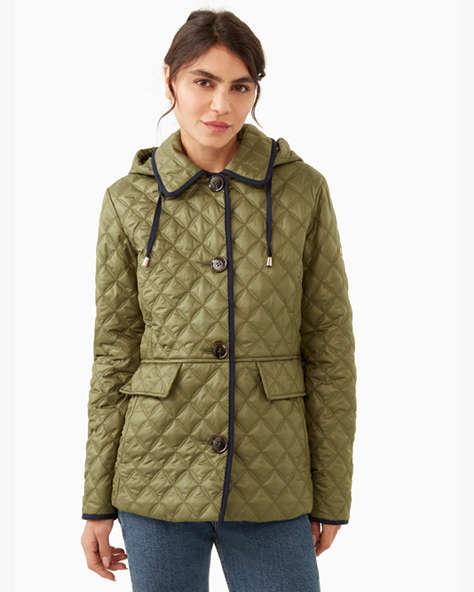 Quilted Jacket, Enchanted Green, ProductTile