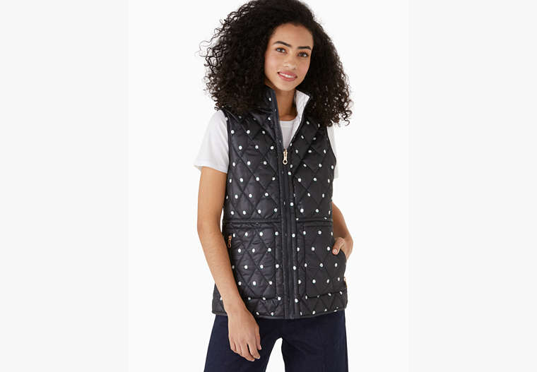 Reversible Quilted Vest, Blazer Blue/Cream, Product image number 0