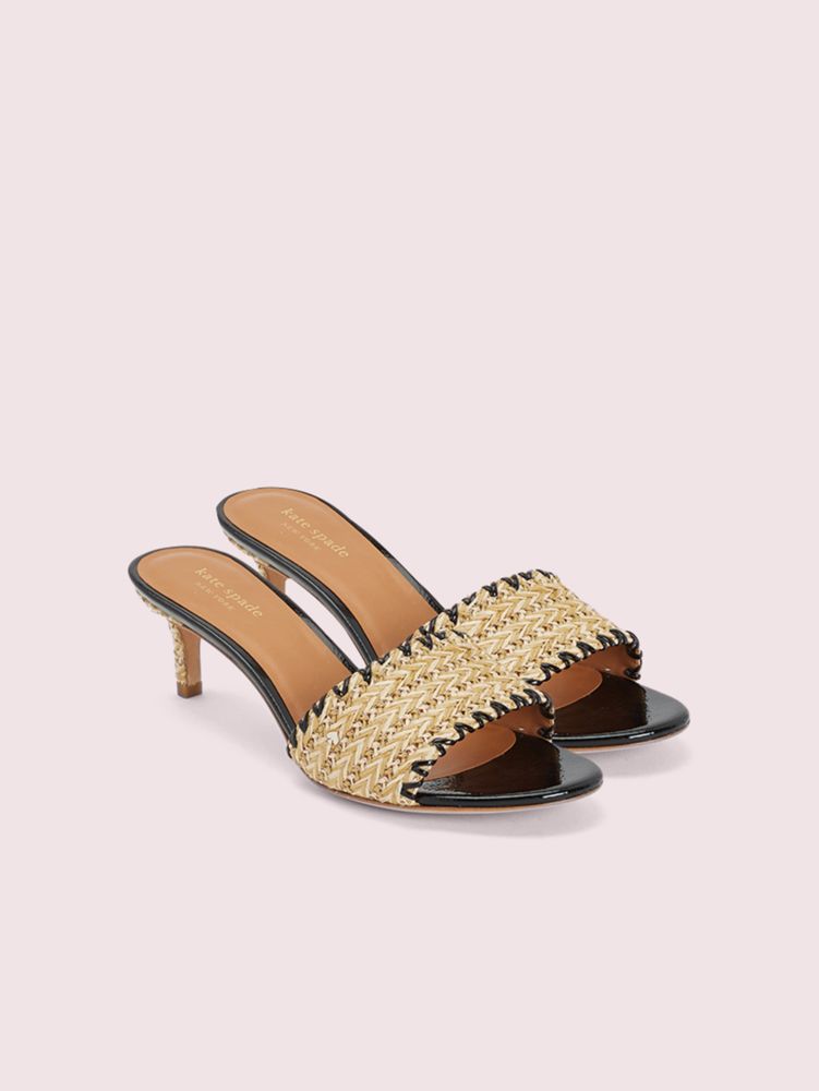 kate spade disco raffia platform sandals