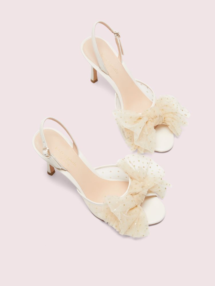 Bridal Sparkle Heels, Parchment, Product