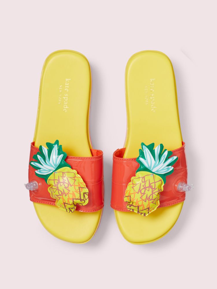 kate spade pineapple slides