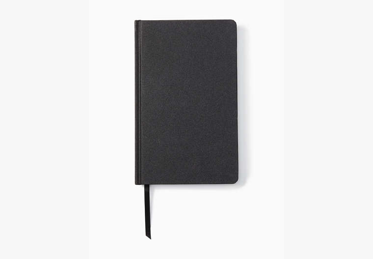 Black Glitter Large Notebook, Black, Product
