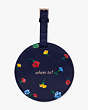 Garden Toss Luggage Tag, Navy, Product