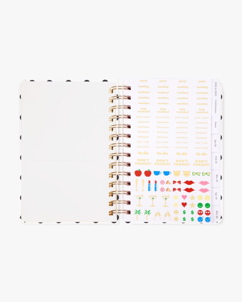 Kate Spade Polka Dot Cream 2024 12-Month Medium Planner. 5