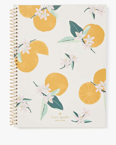 Kate Spade,Orange Toss Notebook,Orange