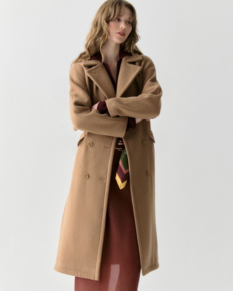 Double Breasted Wool Coat | Kate Spade Outlet