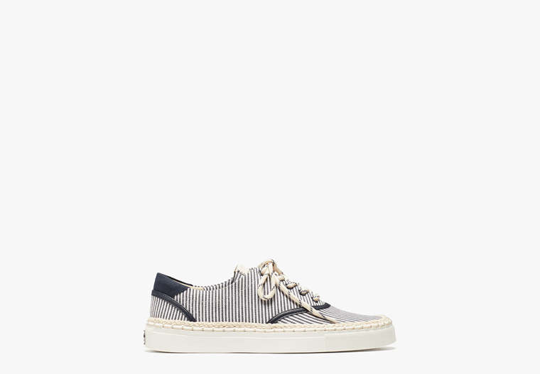 Boat Party Espadrille Sneakers, Parchment / Blazer Blue, Product image number 0