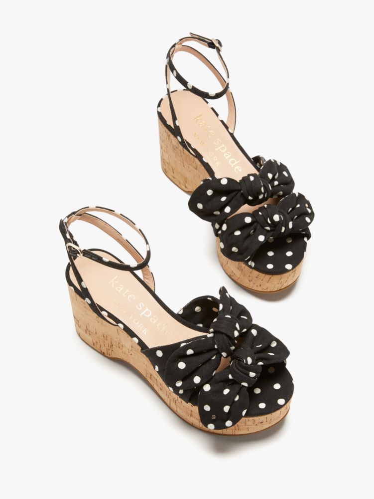 julep platform wedges, Black/French Cream, Product