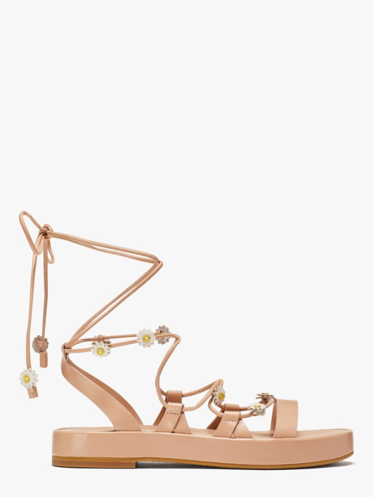 Kate Spade Sprinkles Strappy Sandals In Light Fawn