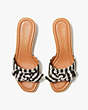 Lilah Slide Sandals, Gingham Black/Cream, Product