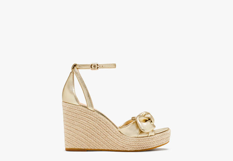 Tianna Espadrille Wedges, Pale Gold, Product image number 0