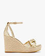 Tianna Espadrille Wedges, Pale Gold, Product