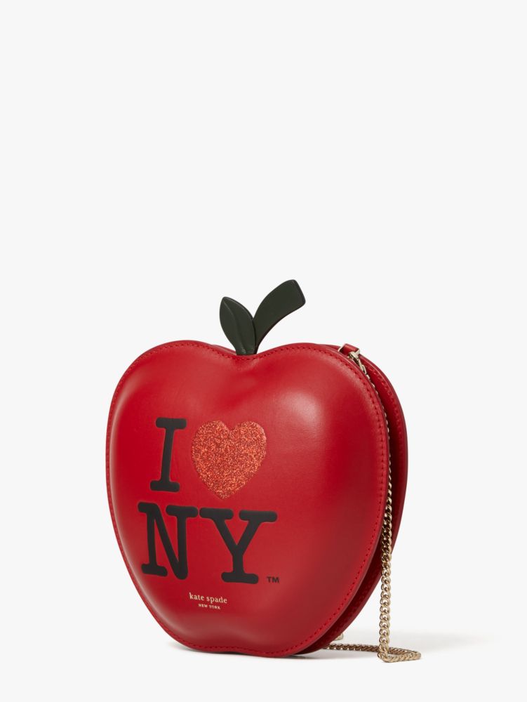 I Love Ny X Kate Spade New York Big Apple Crossbody, Red Multi, Product