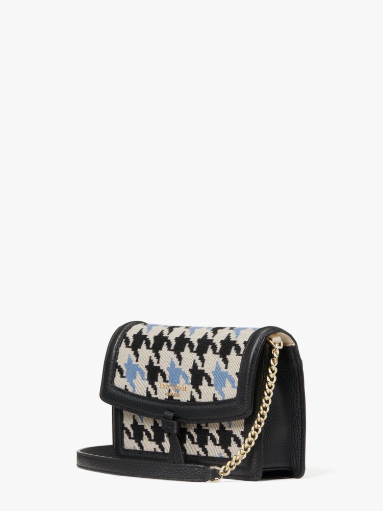 Knott Houndstooth Flap Crossbody, Multi, Product