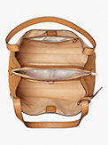 knott pebbled leather & suede large shoulder bag, , s7productThumbnail