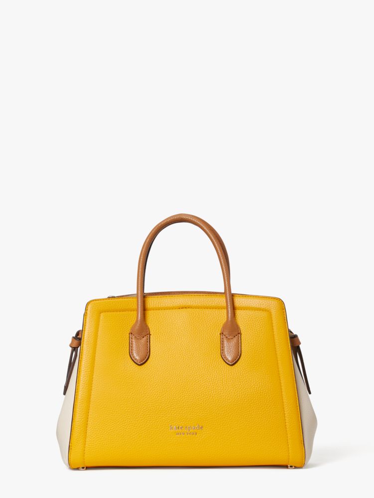 Knott Colorblocked Medium Satchel, Loquat Multi, ProductTile