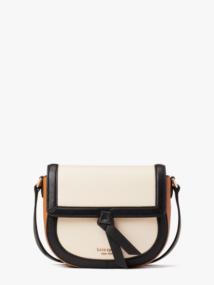 Knott Colorblocked Medium Saddle Crossbody | Kate Spade New York