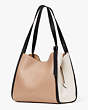 Knott Colorblocked Large Shoulder Bag, Kraft Paper Multi, Product