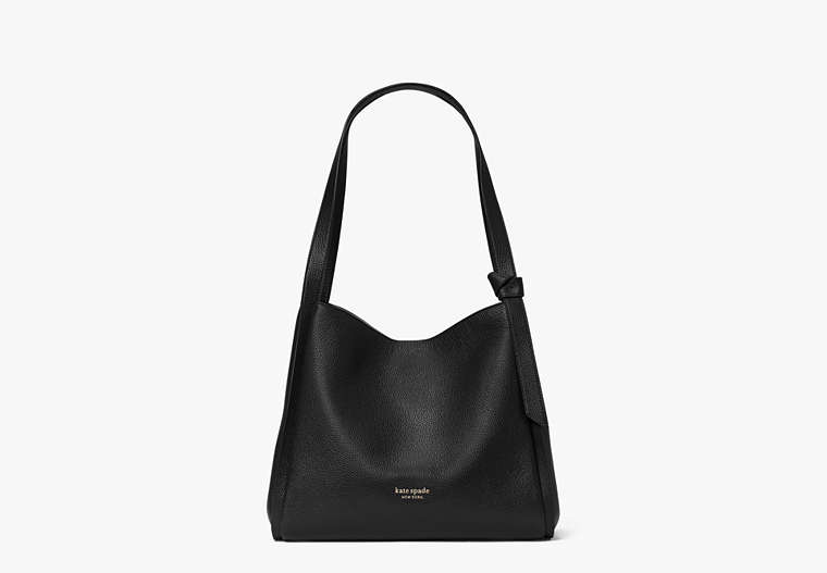 Knott Large Shoulder Bag, Black, Product