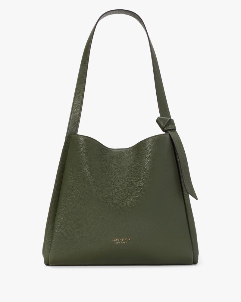 【未使用級】kate spade  ノット　ラージ　ショルダーバッグ　ブラック