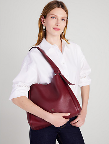 knott pebbled leather large shoulder bag, , rr_productgrid