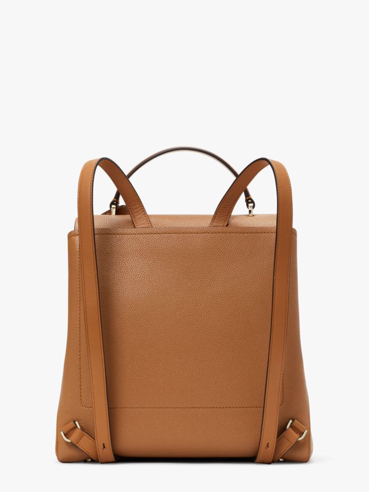 Lauren Ralph Lauren Dryden Flap Leather Backpack