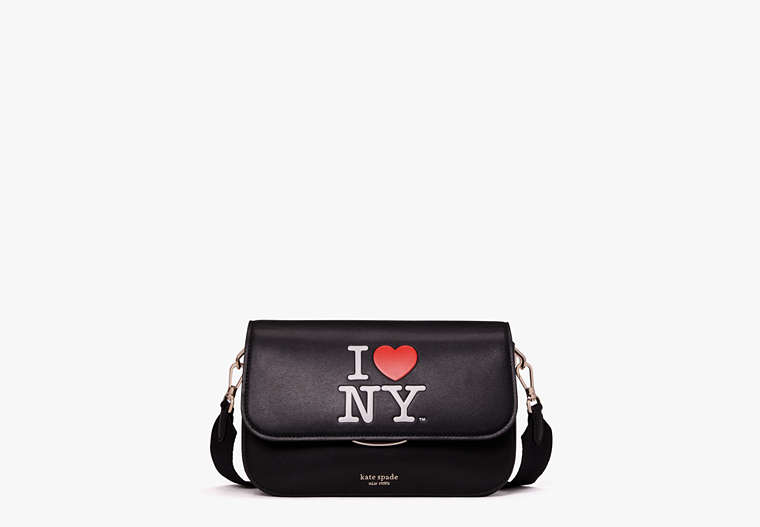 アイラブ ニューヨーク X ケイト スペード ニューヨーク バディ ミディアム ショルダーバッグ, Black Multi, Product