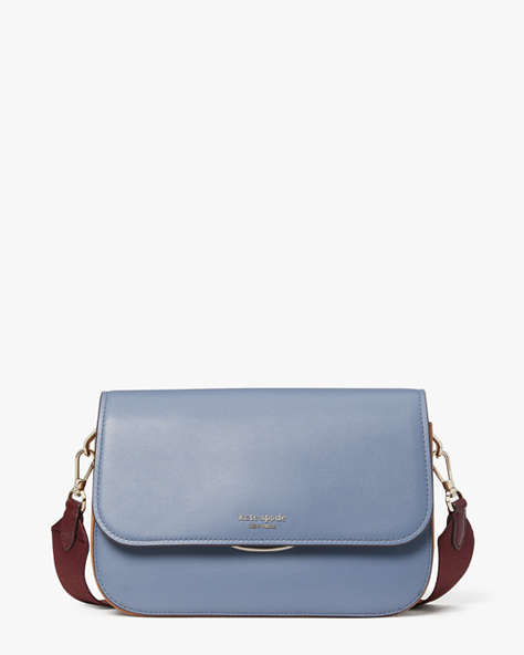 Buddie Colorblocked Medium Shoulder Bag, Bass Blue Multi, ProductTile