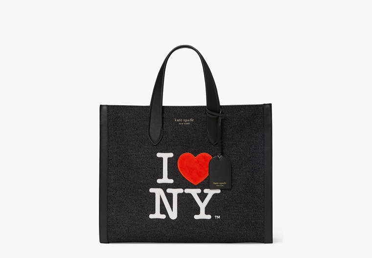 I Love Ny X Kate Spade New York Manhattan Large Tote, Black Multi, Product image number 0