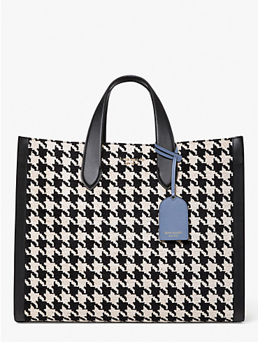 manhattan houndstooth large tote, , rr_productgrid