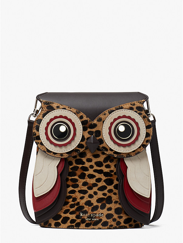 blinx leopard 3d owl crossbody, , rr_large