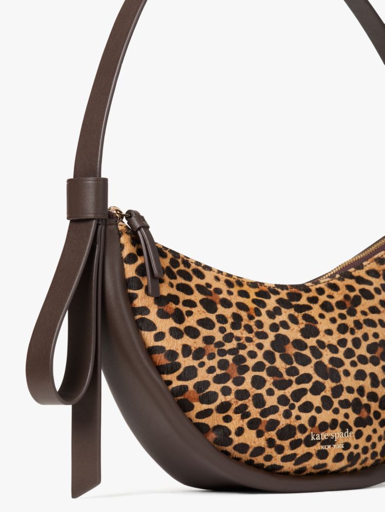 NWT Kate Spade Smile Shoulder Bag Leopard Calf Hair Cheetah