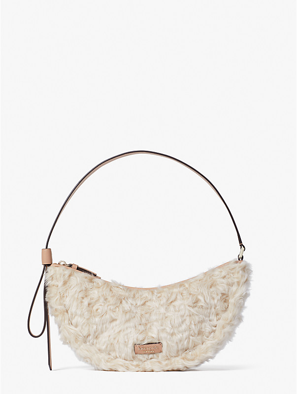 smile faux-fur small shoulder bag, , rr_large