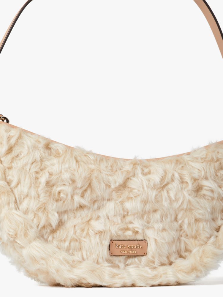 Smile Faux Fur Small Shoulder Bag