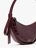 smile croc-embossed leather small shoulder bag, , s7productThumbnail