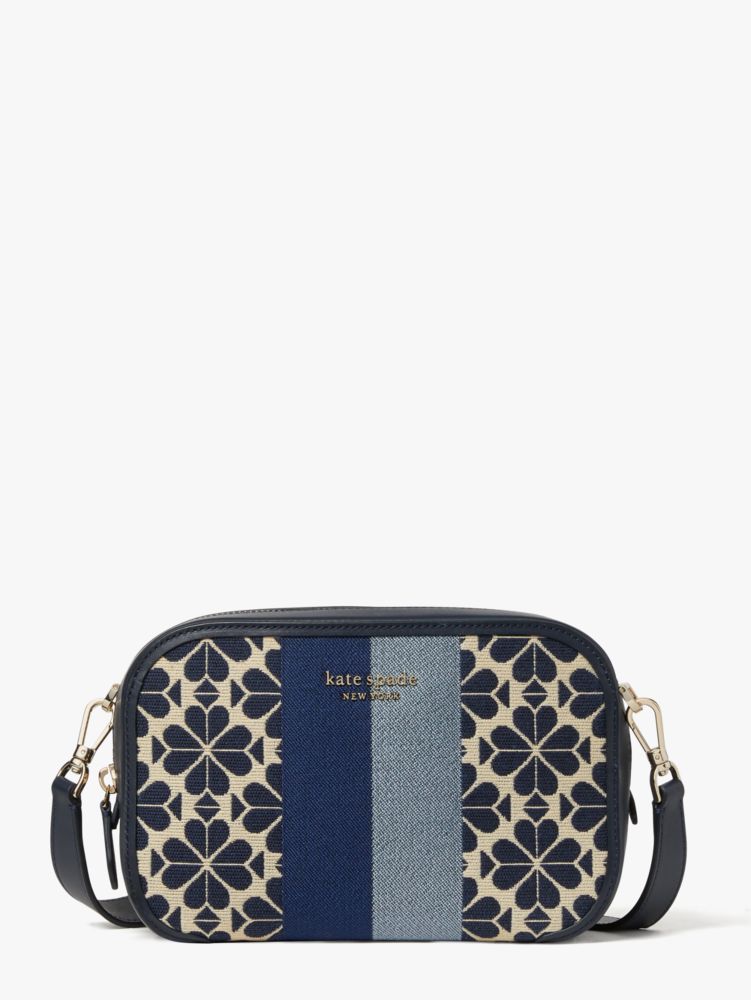 Spade Flower Jacquard Stripe Medium Camera Bag