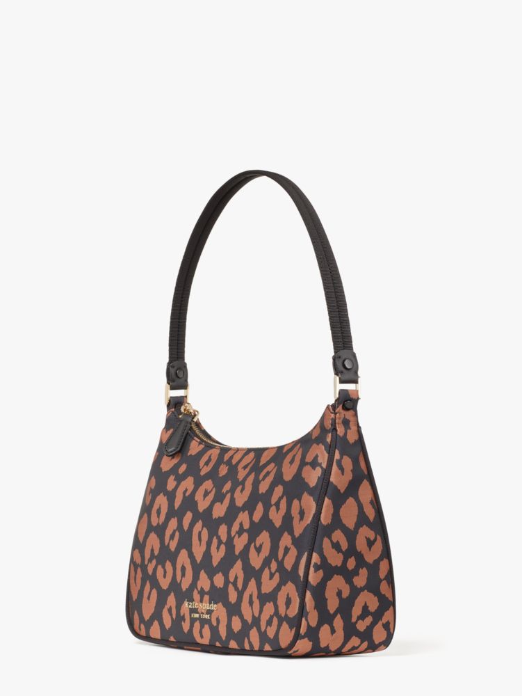 The Little Better Sam Leopard Small Shoulder Bag, Black Multi, Product