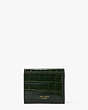 Lovitt Croc-embossed Bifold Flap Wallet, Deep Evergreen, Product