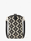 spade flower jacquard north south crossbody, , s7productThumbnail