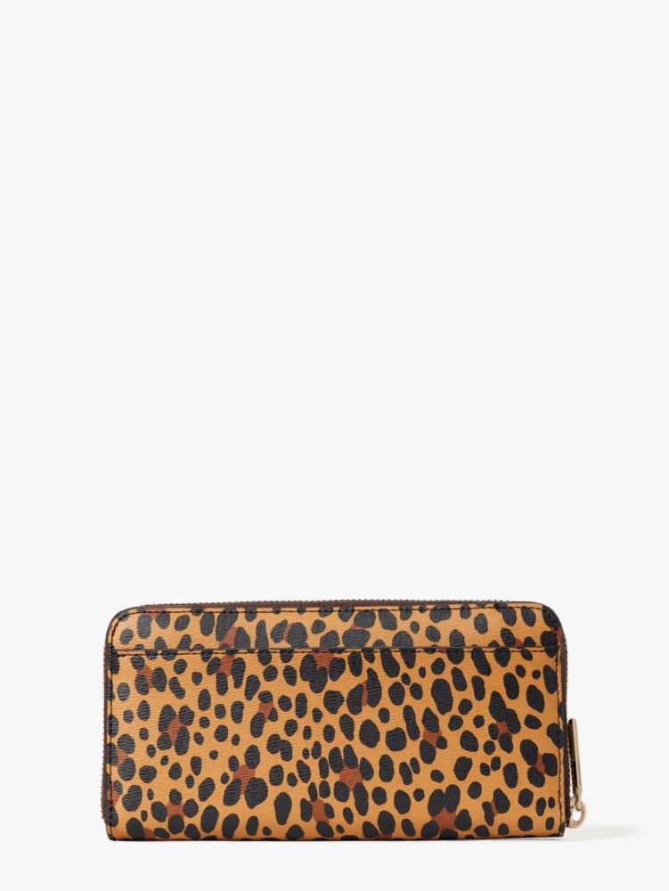 Spencer Leopard Zip-around Continental Wallet, Multi, Product