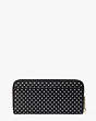 Spencer Metallic Dot Slim Continental Wallet, Black Multi, Product